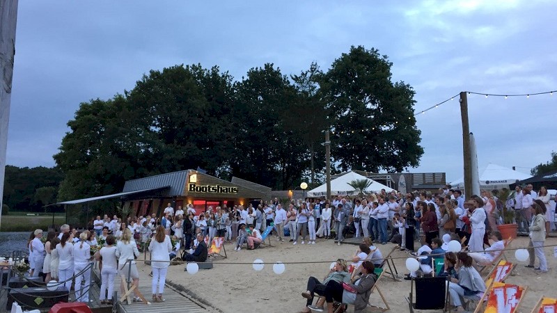 Jährliches Betriebsfest, hier: Beach am Aasee Ibbenbüren